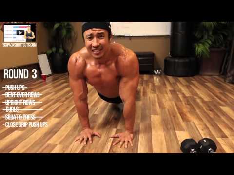 Home Muscle Building + Cardio Workout in 720p by Mike Chang