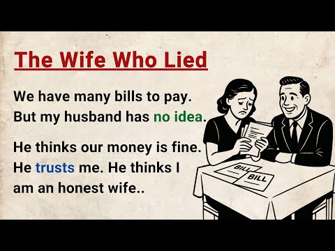 Learn English through Stories Level 3 ⭐ The Wife Who Lied - Graded Reader | English Audio Podcast
