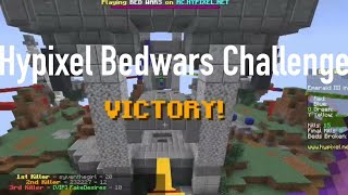 Never Going Home Bedwars Challenge (Hypixel Minecraft)