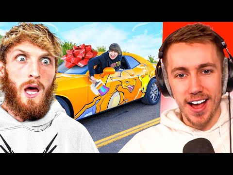 Miniminter Reacts To Building Logan Paul A Custom Car