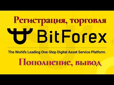 BitForex: регистрация, обзор личного кабинета, пополнение, вывод. Как торговать на бирже BitForex?
