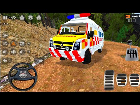 Offroad Heavy Ambulance  Rescue Driving l Ambulance game play