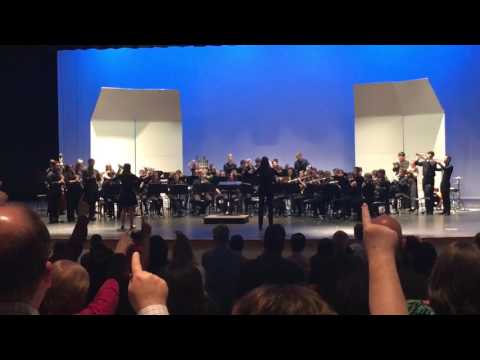 5.24.17  FHS 2017 Band graduating Srs +Wind Symphony - Alma Mater & Fight Song
