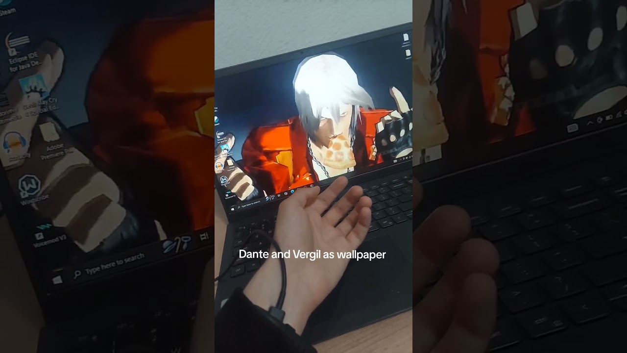 Dante and Vergil as wallpaper #rampage #lonley #dante #vergil #dance #wallpaper #trending #shorts