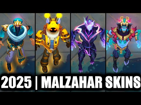 ALL MALZAHAR SKINS SPOTLIGHT 2025 | League of Legends