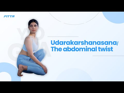Udarakarshanasana/ The abdominal twist