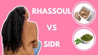 Sidr v Rhaasoul clay for hair growth and cleansing