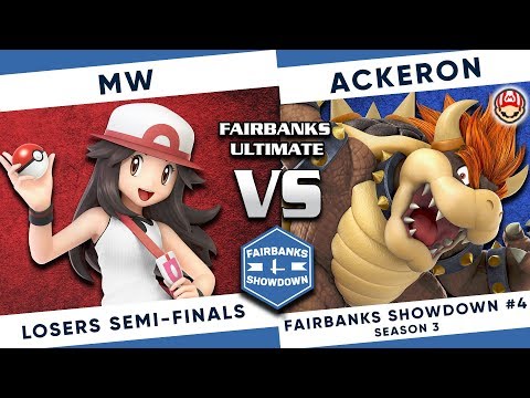 Fairbanks Showdown #4: MW (Pokemon Trainer) vs Ackeron (Mario, Bowser) - SSBU Losers Semi-Finals