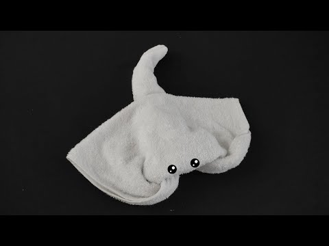 Towel animal - STINGRAY | Towel art folding