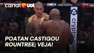 POATAN X ROUNTREE NO UFC: ALEX PEREIRA CASTIGA AMERICAO E NOCAUTEIA NO 4º ROUND; VEJA LUTA COMPLETA