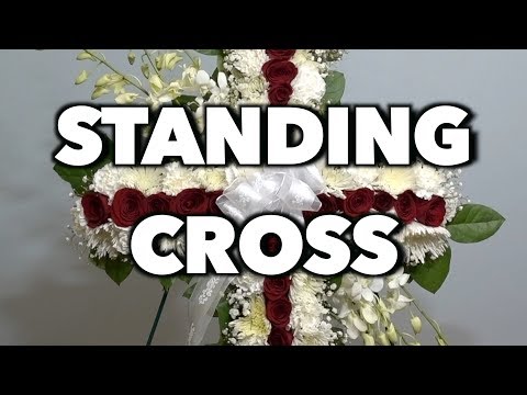 How to make a standing cross arrangement Video