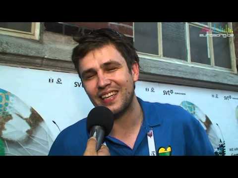 Interview Andrius Pojavis (Lithuania  Eurovision 2013 Malmö)