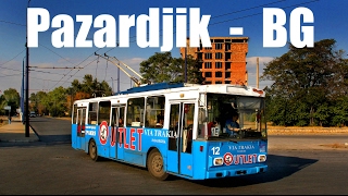 preview picture of video 'PAZARDJIK TROLLEYBUS - В тролейбуса в Пазарджик (10.10.2013)'
