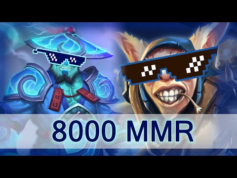 First 8000 MMR — w33 Storm Spirit and Meepo plays