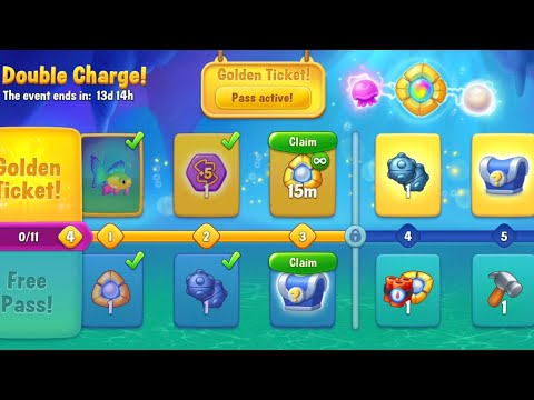 @Fishdom Win Strikes Level 9993 - 9997. Double Charge Event Level 3 🔓