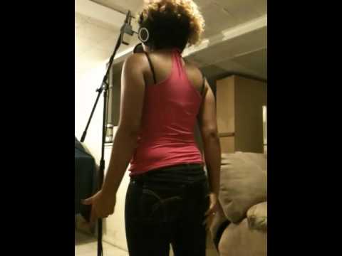 Cherry recording a Blaq written song