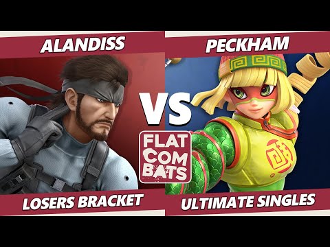 Flat Combats 3 Losers Bracket - AlanDiss (Snake) Vs. Peckham (Min Min) SSBU Smash Ultimate