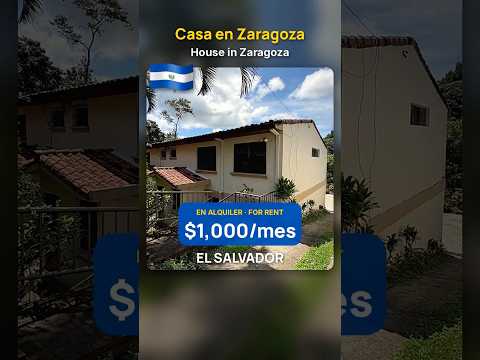 House for rent in Zaragoza, La Libertad, $1,000/mo | Casa en alquiler en Zaragoza #shorts