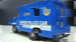 Meritline High-quality Metal Made Friction-powered Police Car Model (item#407-036)