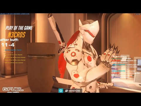 Overwatch Fastest Genji God Necros Destroys Whole Enemy Team As Buffed Genji