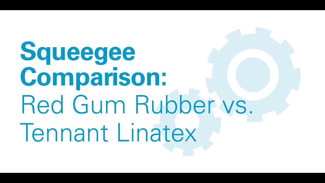 Competitive Red Gum Rubber (left) vs. Tennant Linatex (right)