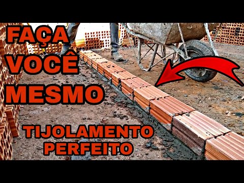 COMO ASSENTAR TIJOLO CORRETAMENTE - EM 10 MINUTOS. PERFEITO PARA QUEM ESTÁ COMEÇANDO.
