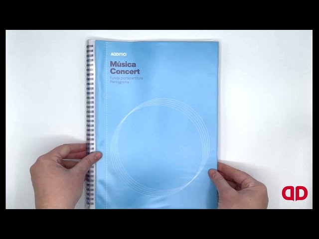 Vídeo relacionado con ADDITIO - Cuadernos de música CONCERT para alumnos, docentes y profesionales| 12 pentagramas 9 mm| Páginas cuadrícula| Fundas transparentes| Tamaño 22 x 31,5| Papel ecológico| Azul Cielo|