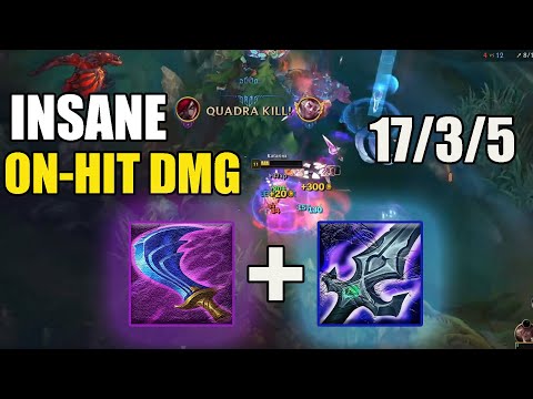 INSANE ON-HIT DAMAGE with this build! BOTRK+WITSEND is crazy strong!