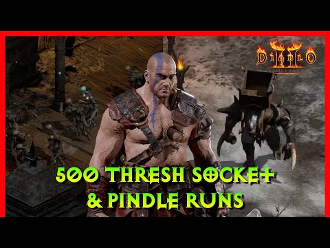 Diablo 2 Resurrected - 500  Pindle and Thresh Socket Runs, Drop Highlights. Sweet Phil