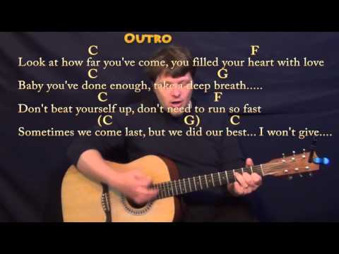 Try Everything (Shakira) Strum Guitar Cover Lesson in C with Chords/Lyrics