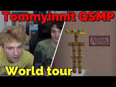 Jetmoh - Tommyinnit gets WORLD TOUR FROM TUBBO on QSMP Minecraft