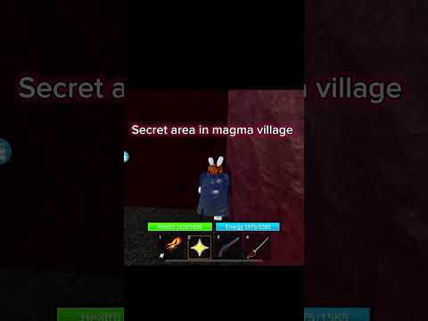 Secret area in magma village #roblox #bloxfruits #bloxfruit