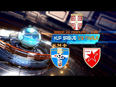 Kup Srbije u futsalu, 1/8 finala KMF Aleksinac 2015 - Crvena Zvezda UŽIVO