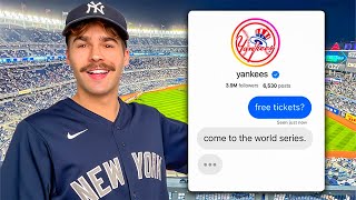 Asking Every MLB Team for Free Tickets