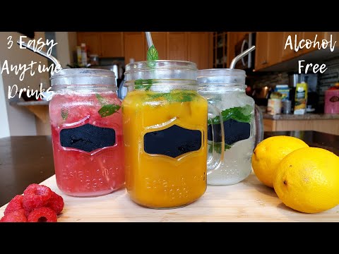 3 Refreshing Summer Drinks | Mojito | Virgin and Raspberry Mojito | Mango Iced Tea | Non-alcoholic |