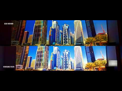 Optoma Udh38 vs Viewsonic Px748 vs Acer H6510bd image quality comparison and fan noise (PART)