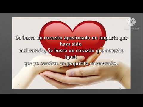 Se busca un corazón Daniel Santacruz y Alexandra karaoke