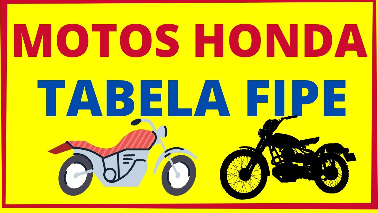 TABELA FIPE MOTOS HONDA