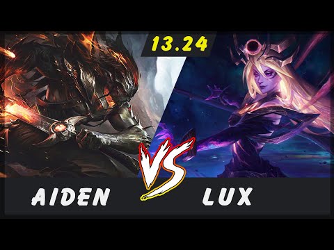AidenYasuo - Yasuo vs Lux MID Patch 13.24 - Yasuo Gameplay
