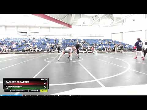 170 Lbs Cons. Round 1 - Zackary Crawford, IL Vs Hayden Berry, OH C187