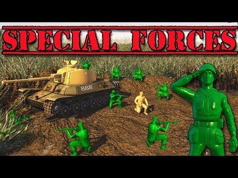 Special Forces Mission! NEW ARMY MEN Game (Army Men of War - Toy Soldiers Green vs Tan Part 2)