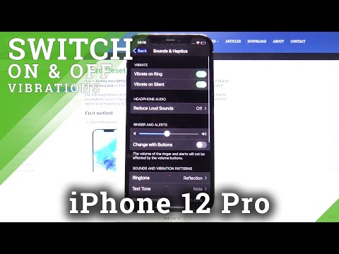 iPhone 12 Pro - Change Vibration Settings