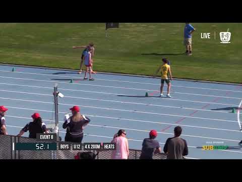 BOYS U12 4X200M HEAT 1 - 2017 SUBWAY STATE RELAY CHAMPIONSHIPS // LAVicTV