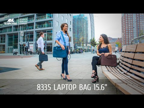 Dėklas Rivacase BISCAYNE 8335 raudonas nešiojamam kompiuteriui 15,6" video
