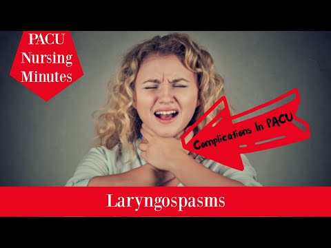 Laryngospasms, lets talk complications in the PACU!