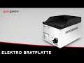 Commercial Electric Griddle Plate Smooth 1‑Zone Countertop - 2.20 kW - 50-300°C - 230V - 410×305×290 mm