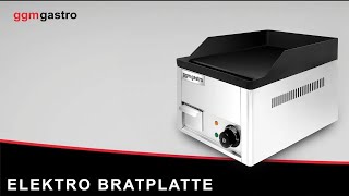 Plancha électrique - plaque acier - 2,20 kW - Lisse