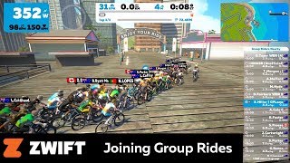 Joining a Group Ride or Event on Zwift - Swift Zwift Tip