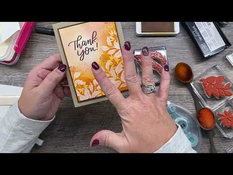 How to make a card with a variation of the Joseph's Coat Technique