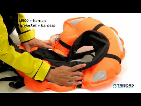 Gilet auto-gonflant LJ900 avec harnais / LJ900 life vest with harness